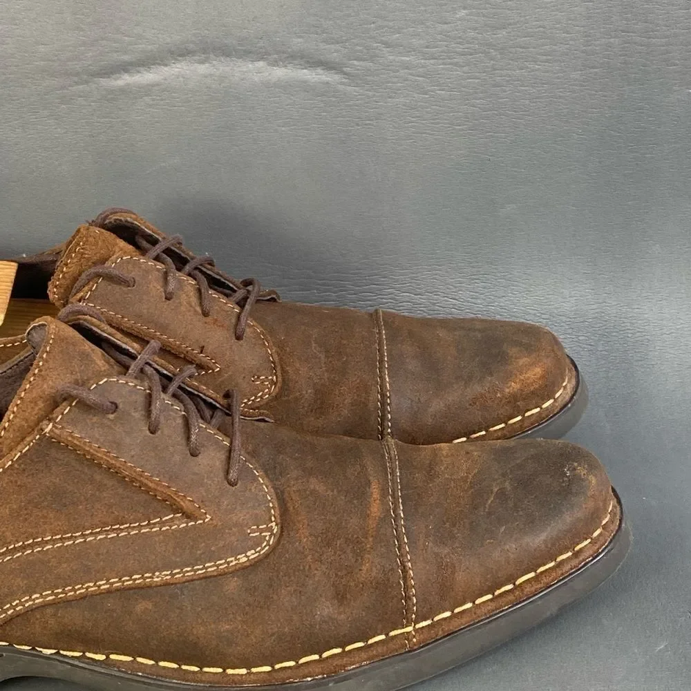 RJ COLT ‘ALL NIGHT’ suede leather Oxford shoes mens size  10.5